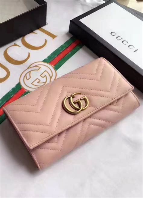 gucci ladies padlock continental wallet|Gucci marmont wallet pink.